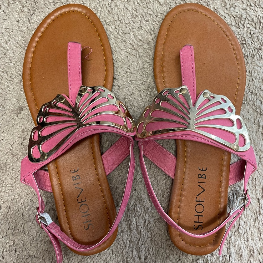 Shoe Vibe Butterfly Sandals size 7